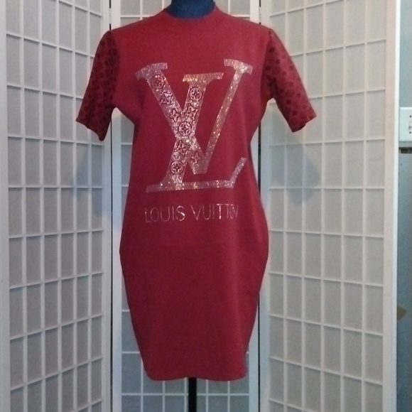 Louis Vuitton Cranberry Sweater Mini Dress - Picture 2 of 9